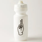 Fingerscrossed bottle - White