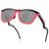Occhiali Oakley Frogskins Hybrid - Matte black neon pink prizm black - L