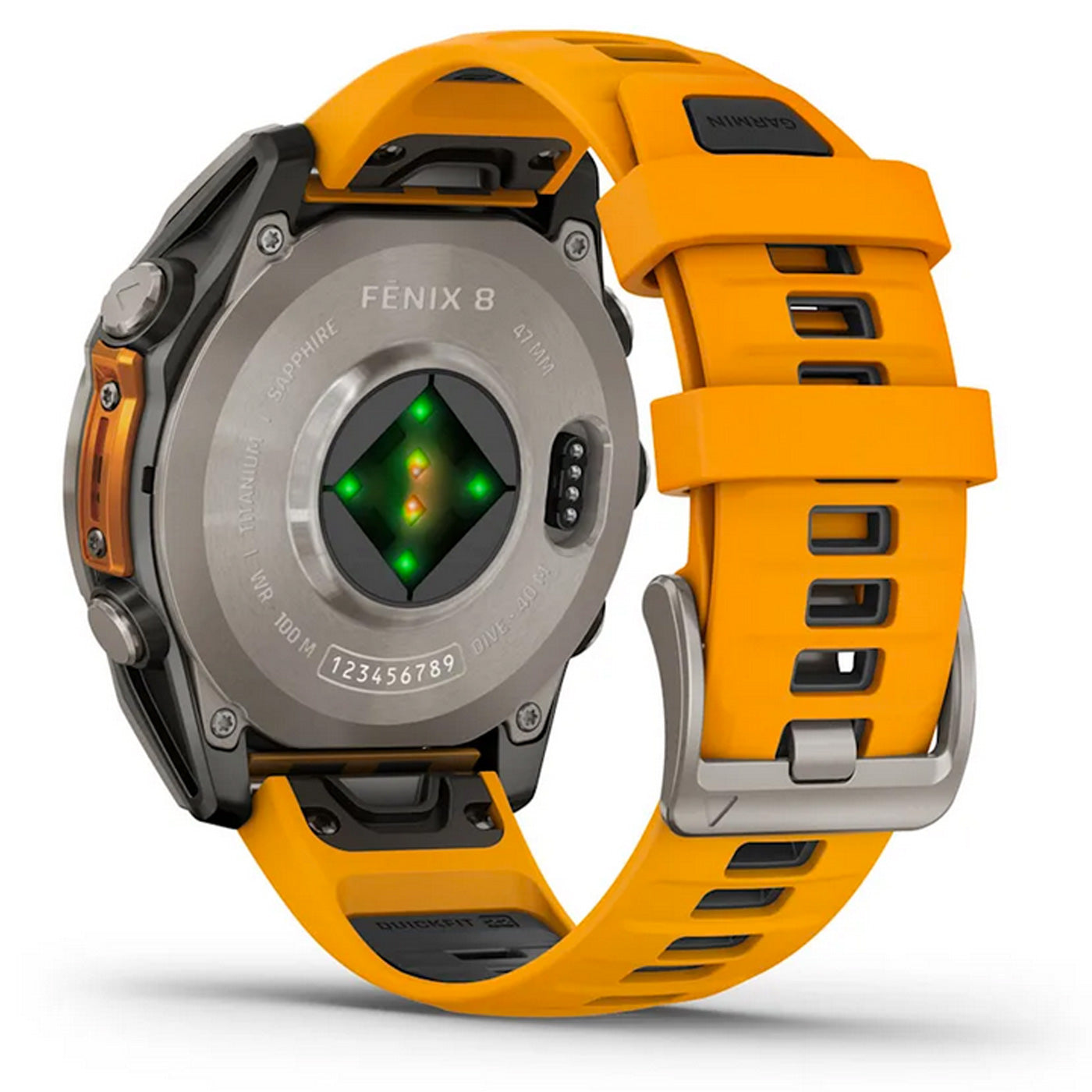 Garmin Fenix 8 47 mm AMOLED - Arancio - D