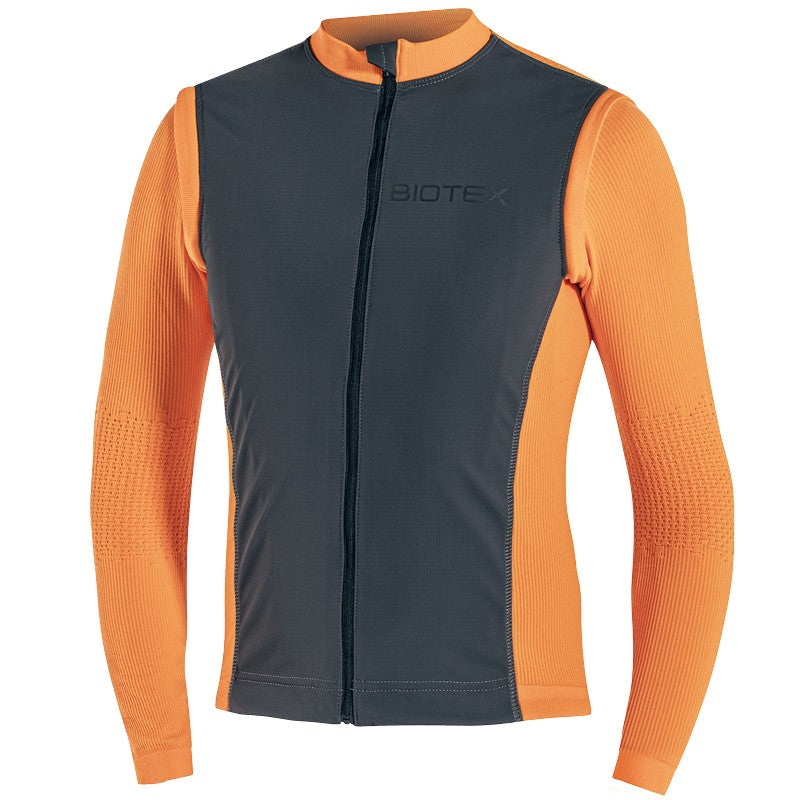 Giacca Biotex Wind Antivento - Nero arancio - B