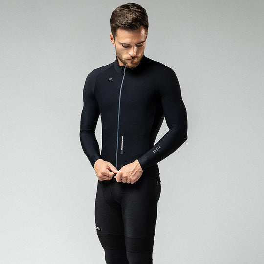 Gobik Pacer Solid Jasper long sleeves jersey - Black