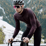 Maglia maniche lunghe Q36.5 Gregarius Hybrid Dolomiti - Marrone - H