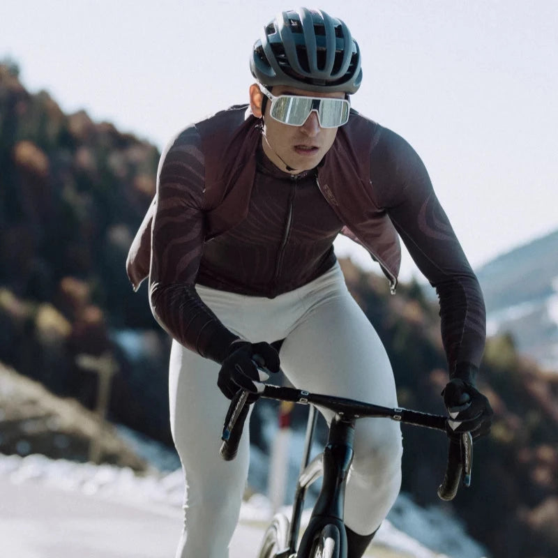 Maglia maniche lunghe Q36.5 Gregarius Hybrid Dolomiti - Marrone - I