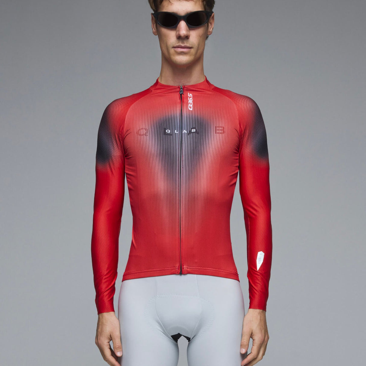Langarmtrikot Gregarius Hybrid Light QLAB - Rot