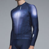 Maillot mangas largas Gregarius Hybrid Light QLAB - Azul