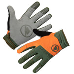 Endura Singletrack Wind gloves - Orange green