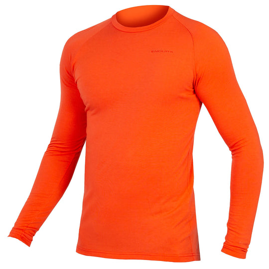 Maglia intima maniche lunghe Endura BaaBaa Blend - Arancio