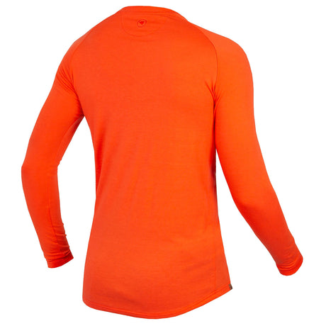 Maglia intima maniche lunghe Endura BaaBaa Blend - Arancio - B