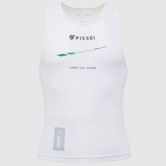 Camiseta interior sin mangas Pissei Attaque - Blanco Italia