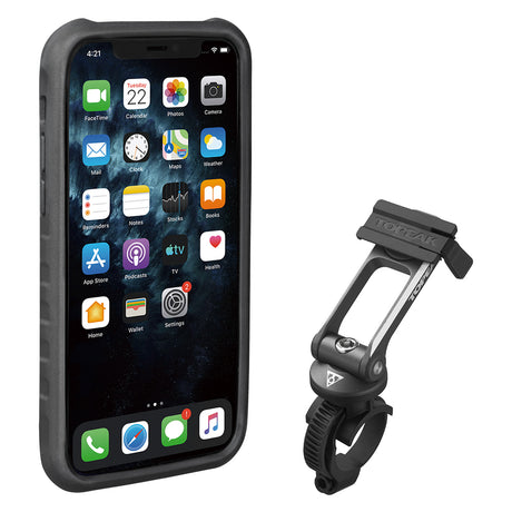 Custodia Topeak RideCase per iPhone 11 Pro nera/grigia con supporto - B