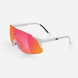 Alba Optics Jumbo Glasses - White Vzum F-lens Fire