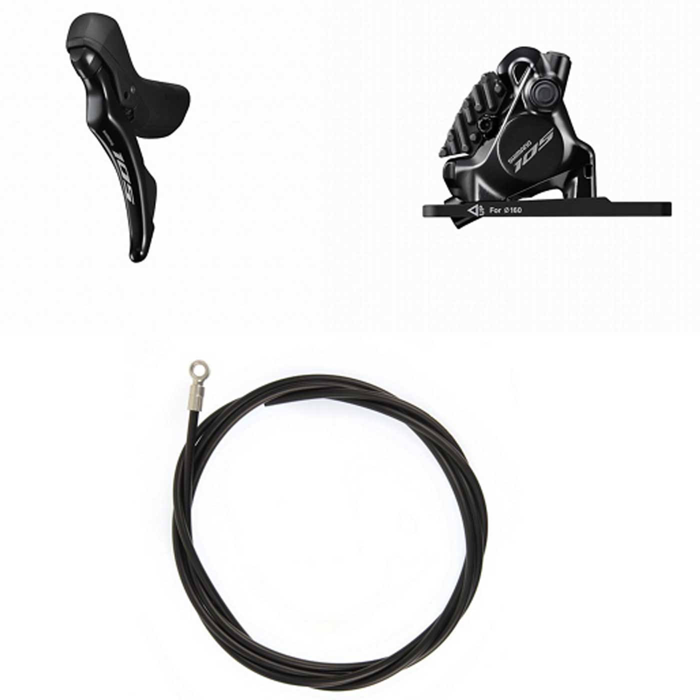 Kit freno a disco idraulico SHIMANO 105  BRR7170KT + STR7120ST - Anteriore - M