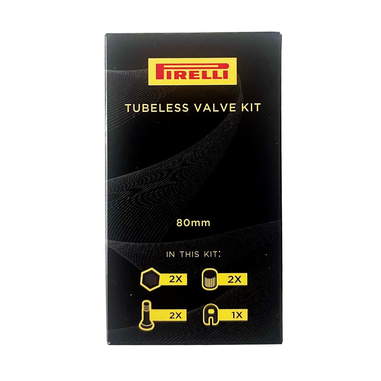 Kit valves Tubeless Pirelli - 80 mm