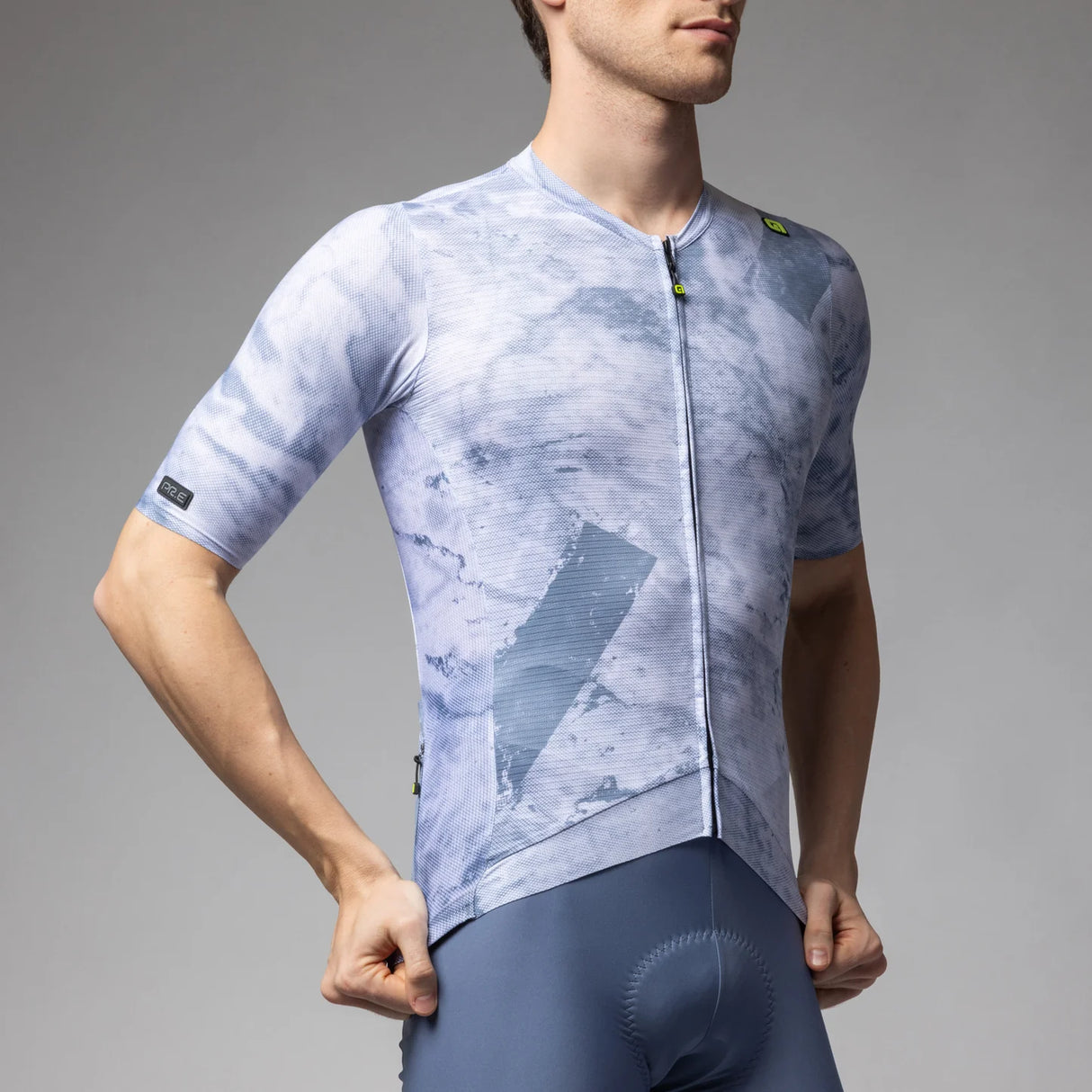 Maglia Ale PR-E Marble - Azzurro - H