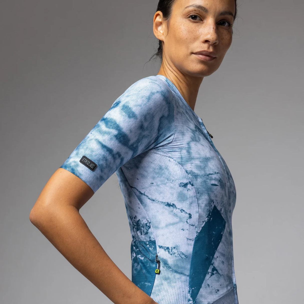 Maglia donna Ale PR-E Marble - Blu - P