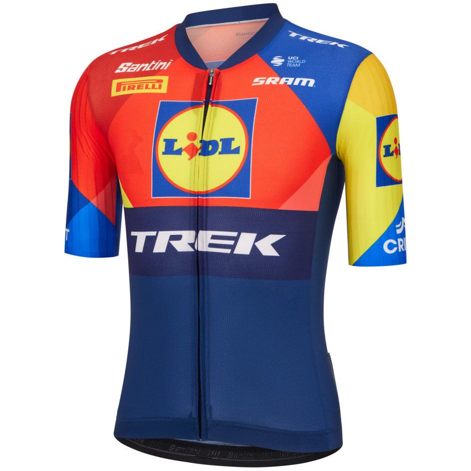 Maillot Cycliste Santini Lidl Trek XL - Manches Courtes, Zip Complet, Drapeau érythréen
