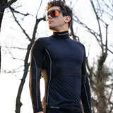 Maglia intima maniche lunghe Biotex Lupetto Wind Seamless - Nero - A