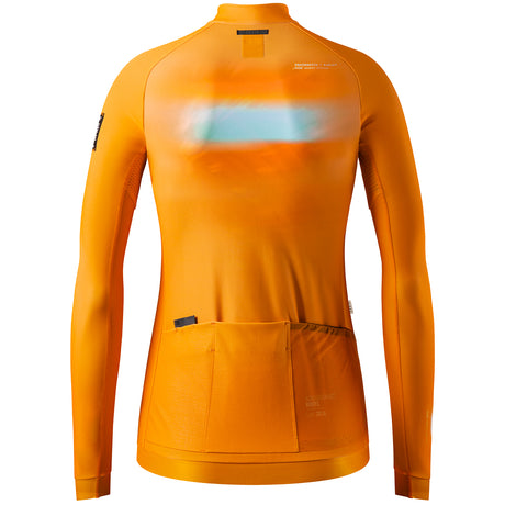 Maglia maniche lunghe donna Gobik Hyder Madras Equinoccio - Arancio - D
