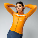 Gobik Hyder Madras Equinoccio long sleeves woman jersey - Orange