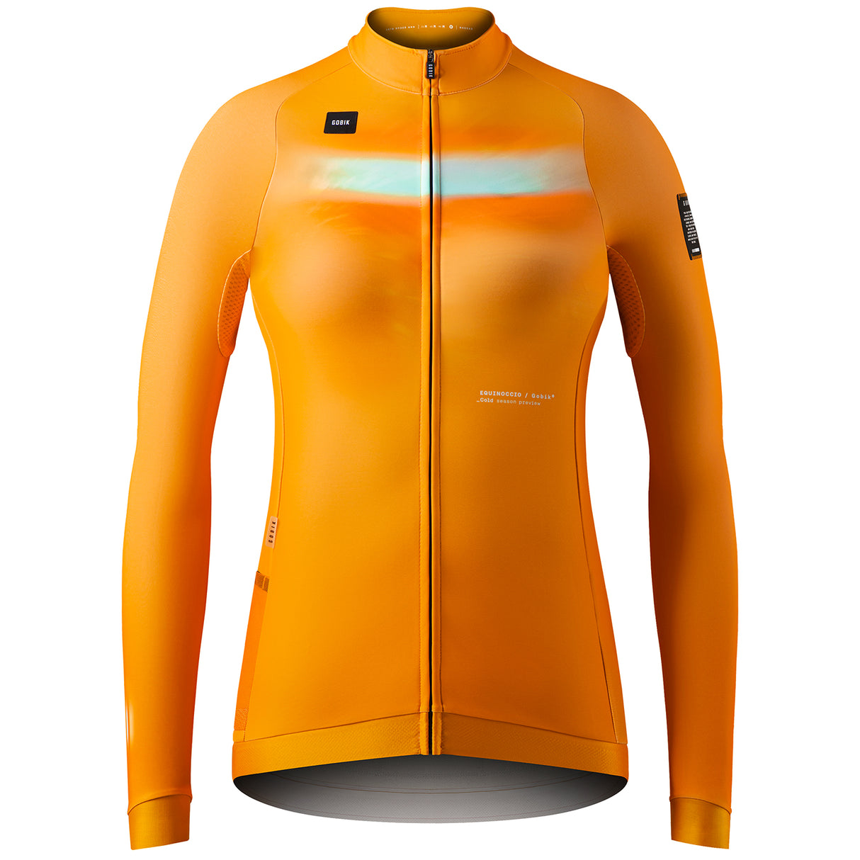 Maglia maniche lunghe donna Gobik Hyder Madras Equinoccio - Arancio - C