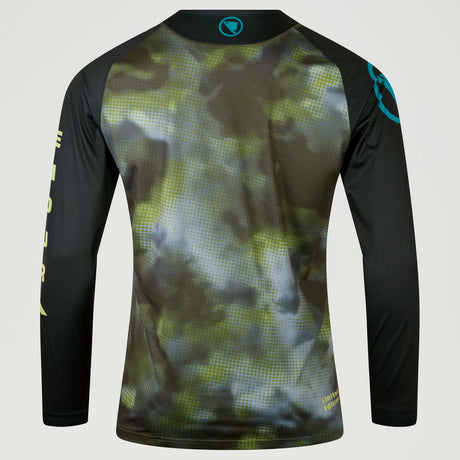 Maglia maniche lunghe Endura Pixel Cloud LTD - Verde - L