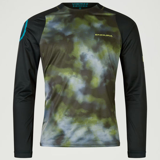 Maillot Endura Pixel Cloud LTD à manches longues - Vert