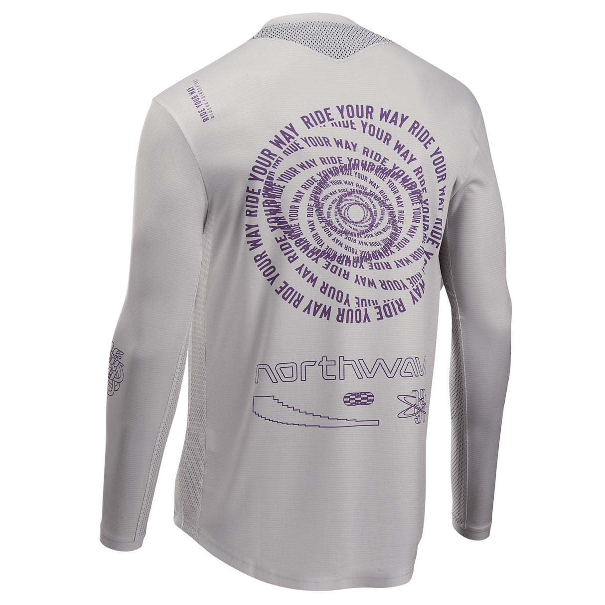 Maglia maniche lunghe Northwave Edge 2 - Grigio chiaro - A