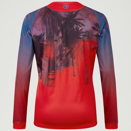 Maglia maniche lunghe donna Endura Tropical Tee LTD - Rosso - E