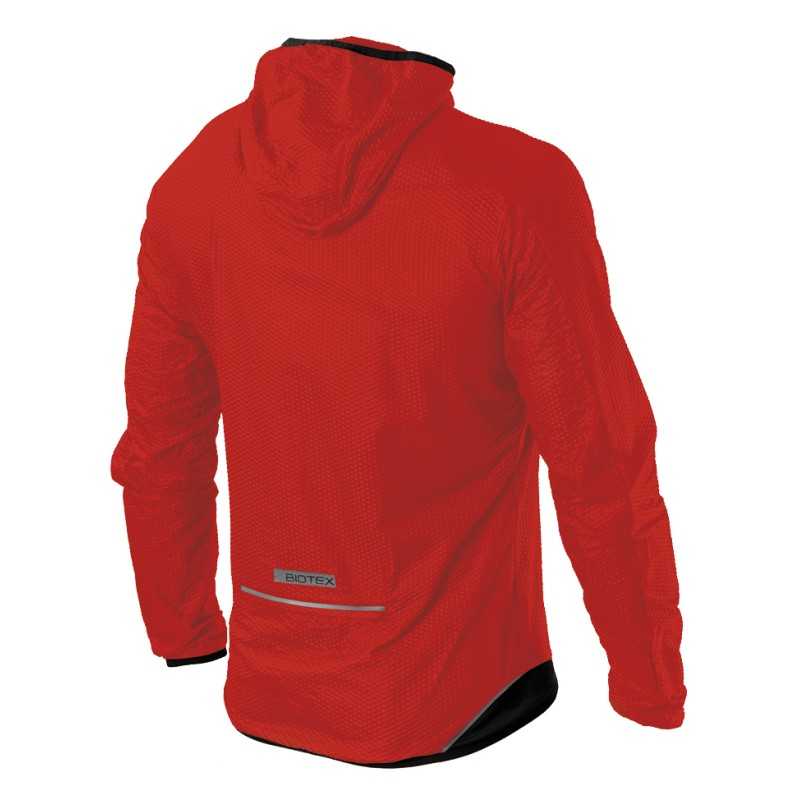 Mantellina Biotex 3D Wind Hood - Rosso - F