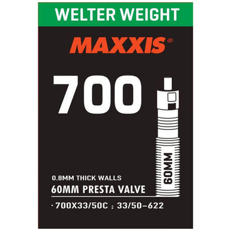 Camera d'aria Maxxis welter weight 700x33/50 - Presta 60 mm - I