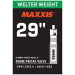 Maxxis welter weight 29x1.75/2.4 inner tube - Presta 48 mm
