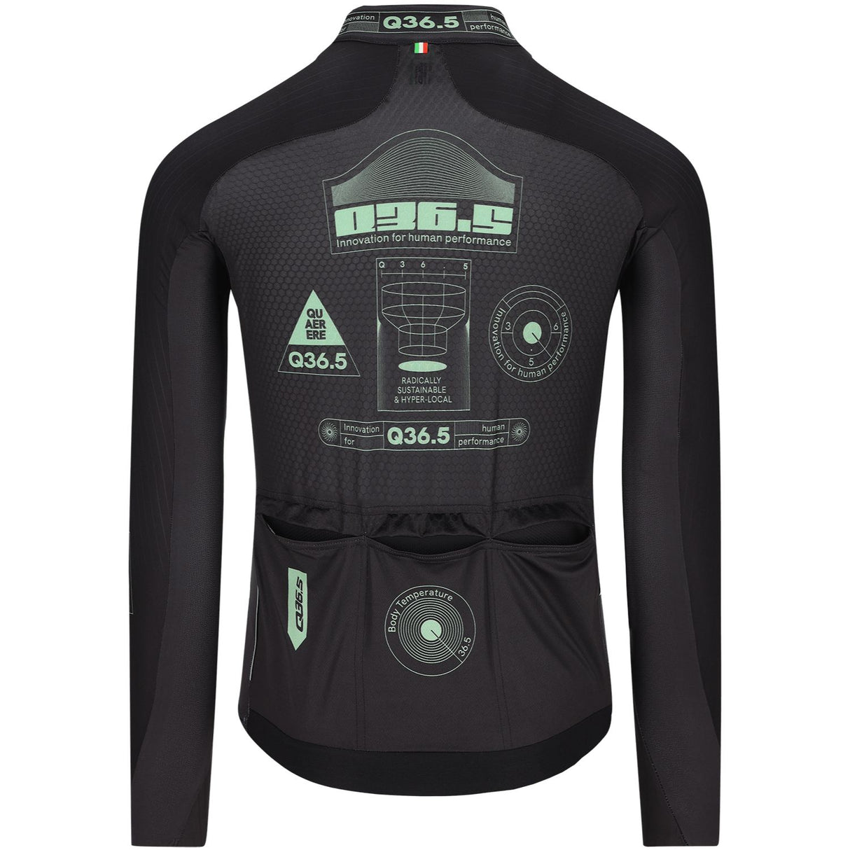 Maglia maniche lunghe Q36.5 Gregarius Hybrid Light Retrofuture - Nero - P