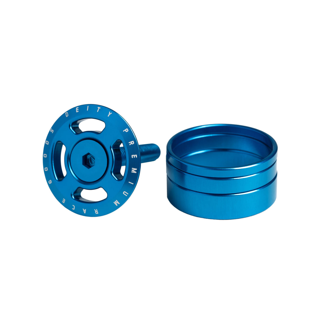 Tappo serie sterzo Deity Crosshair - Blu - O