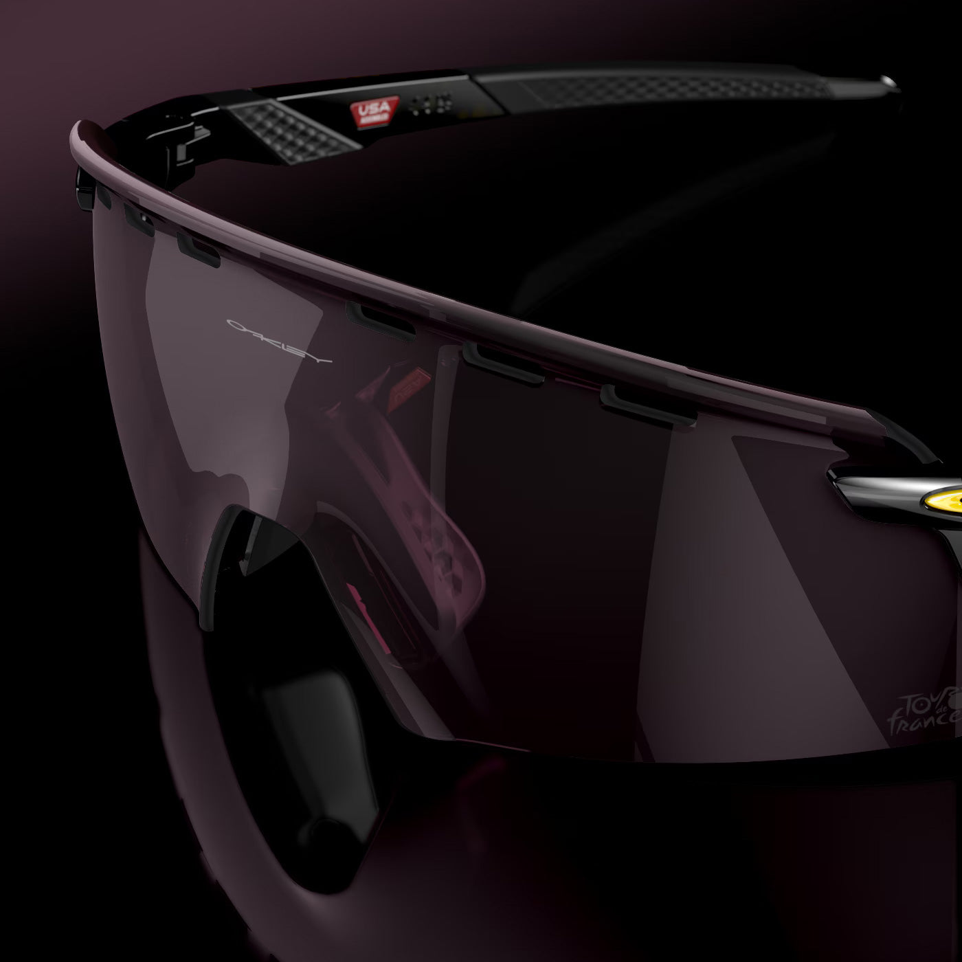 Occhiali Oakley Encoder Strike Vented Tour de France - Black Ink Prizm Road - M