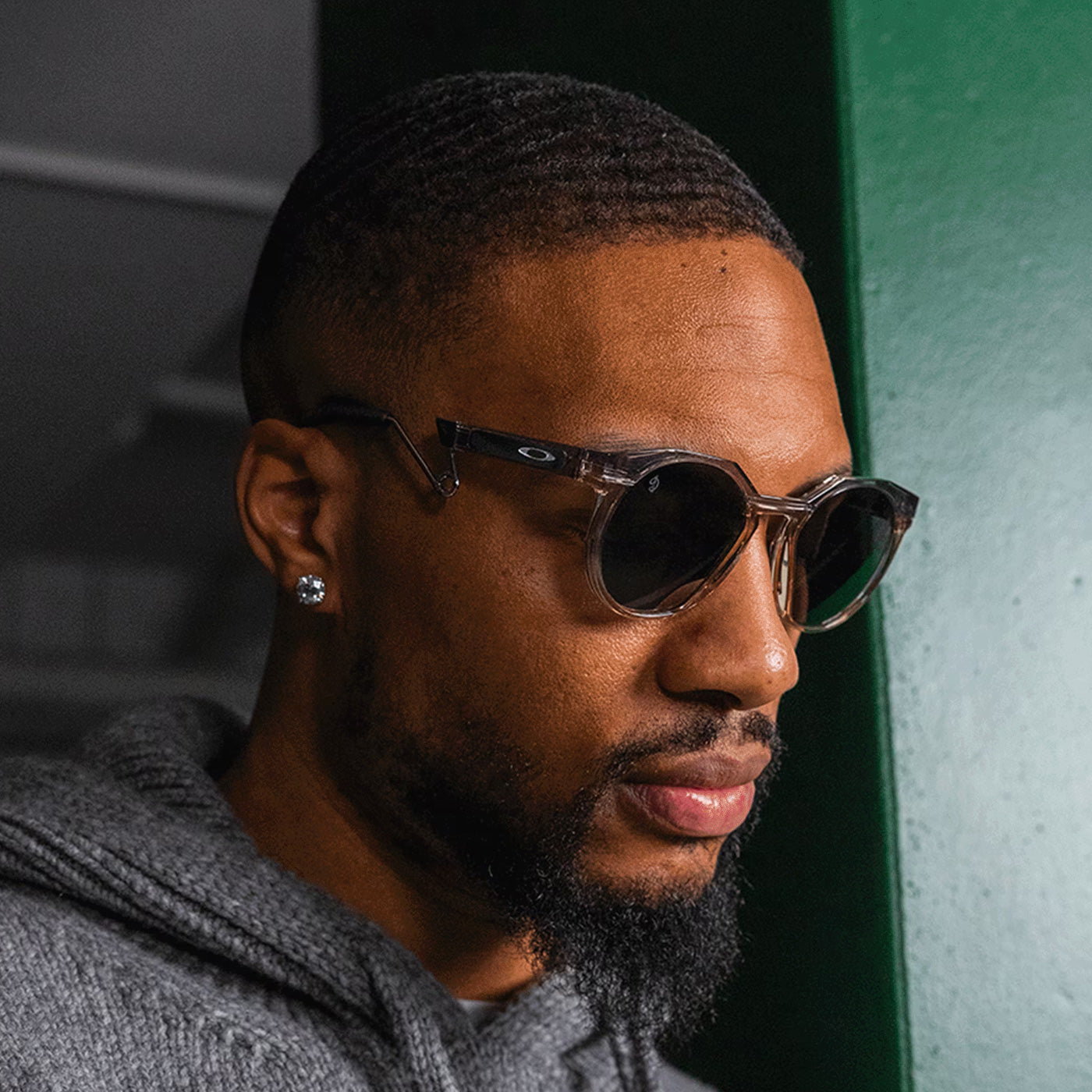 Oakley HSTN Metal Glasses - Matte Clear Prizm Violet