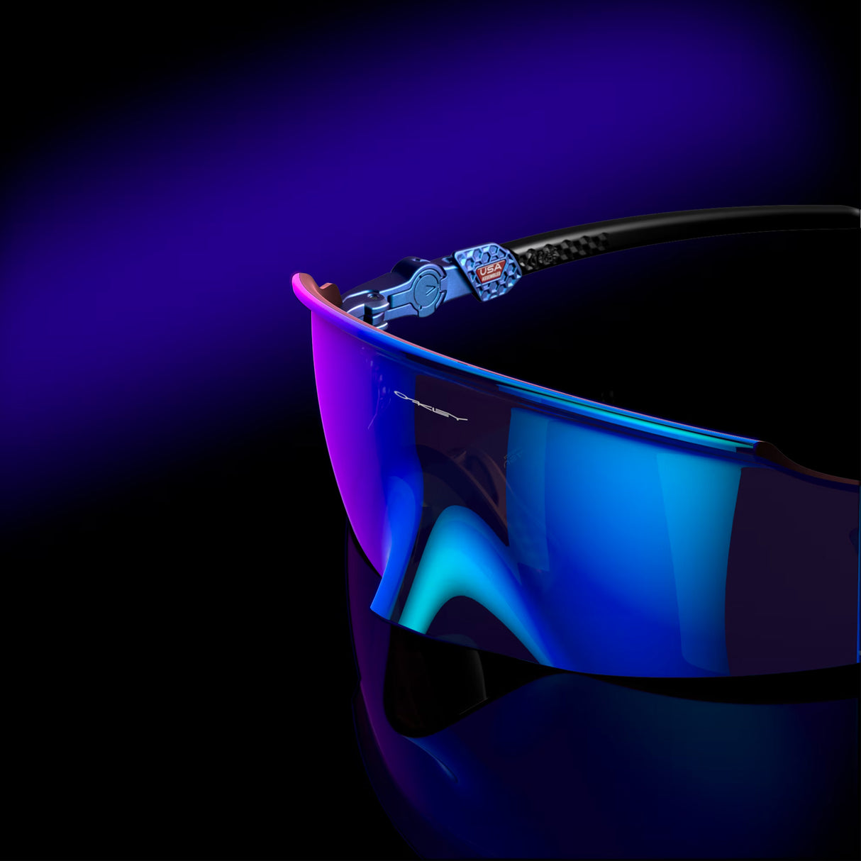 Occhiali Oakley Kato Solstice Collection - Cyan Blue colorshift prizm sapphire - C