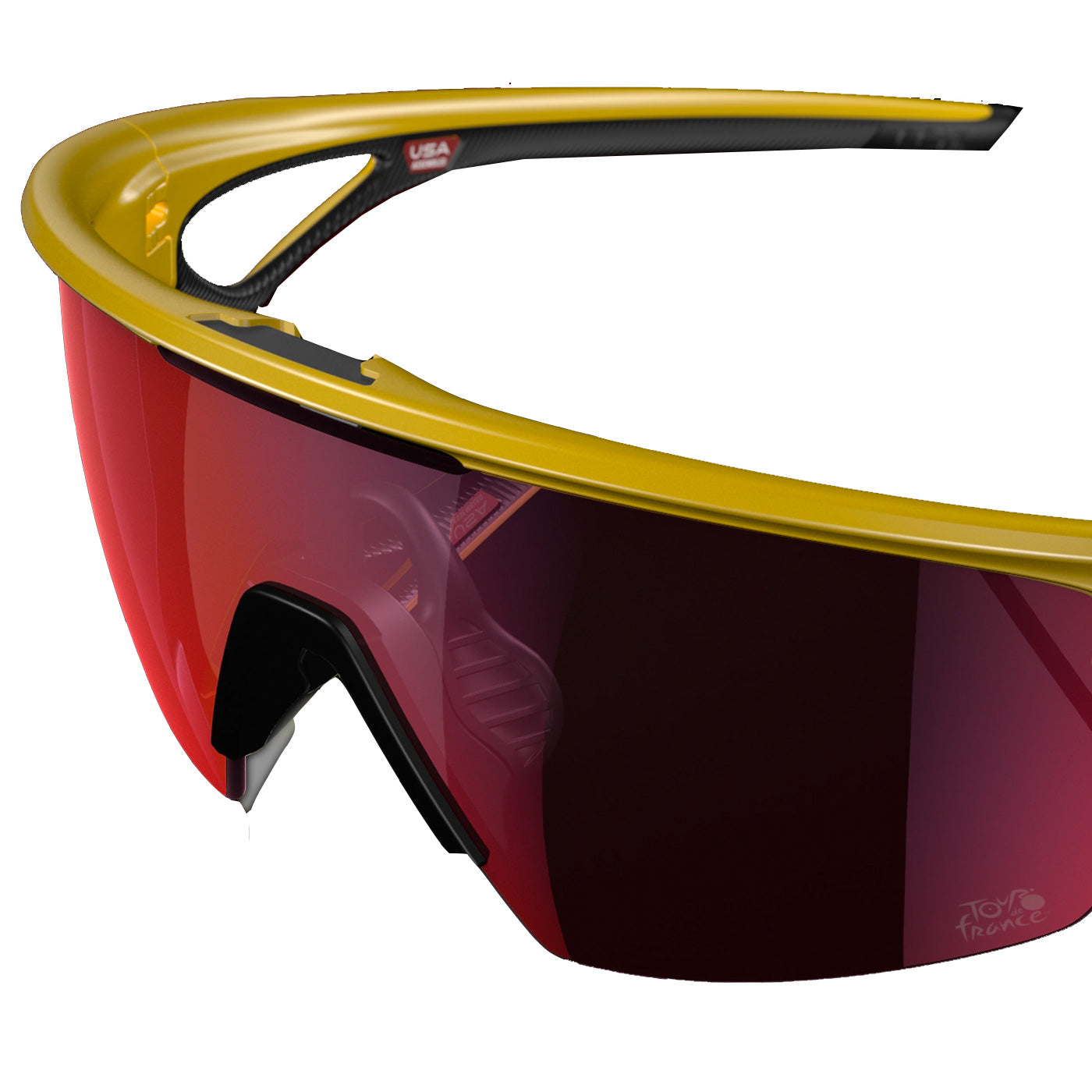Occhiali Oakley Sphaera Tour de France - Matte Yellow Prizm Road - O