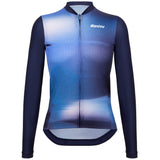 Maglia maniche lunghe Santini Ombra - Blu - A