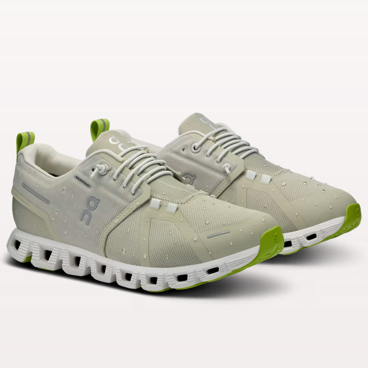 Scarpe donna On Cloud 5 Waterproof - Verde chiaro - M