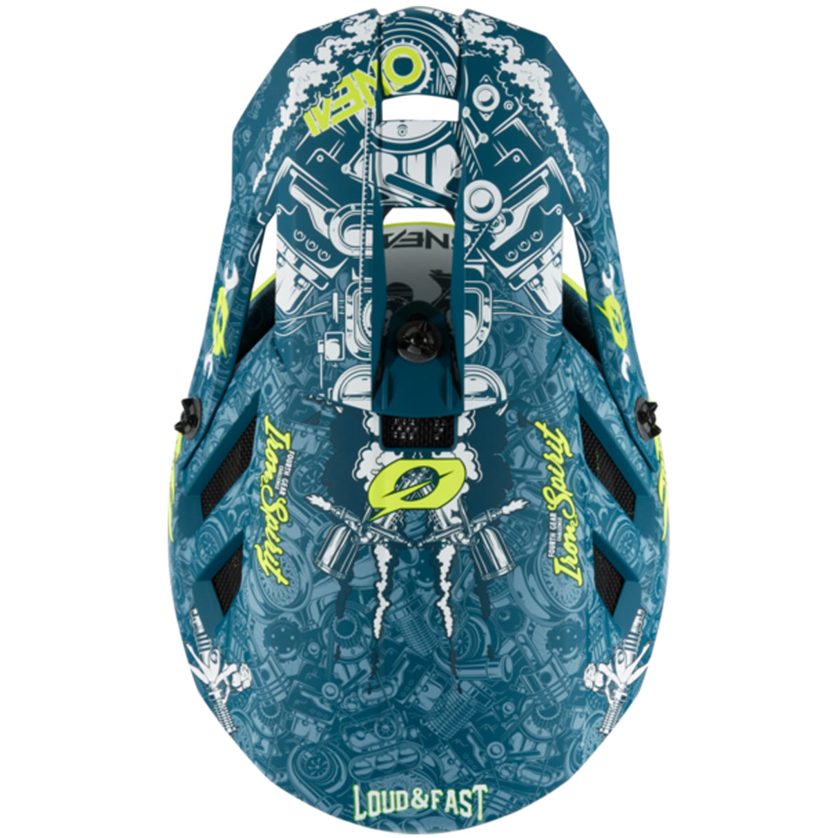 Casco O'neal Blade Polyacrylite HR - Blu verde - H