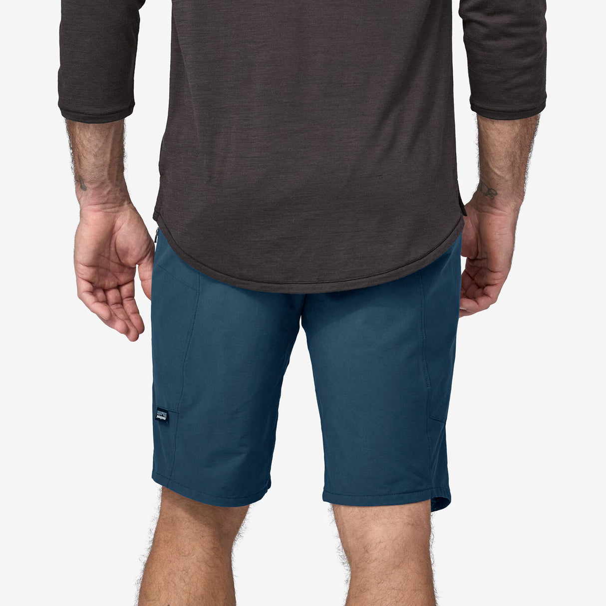 Pantaloncini Patagonia Landfarer Bike - Blu - M