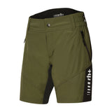 Pantaloni corti donna MTB Rh+ - Verde nero - M
