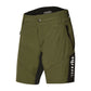 Pantaloni corti donna MTB Rh+ - Verde nero - M