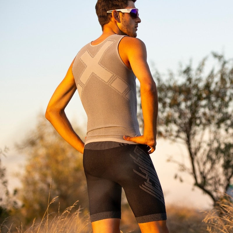 Pantaloncini Biotex Power Run - Nero - M