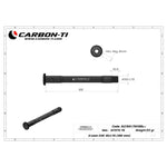 Perno passante Carbon-Ti X-Lock EVO 12x1.75 - 122 mm