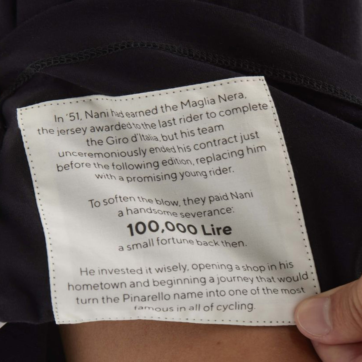 T-Shirt Pinarello Maglia Nera - Nero - F