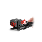 Timbre Pnk electrónico + luz de 150 lm - Negro