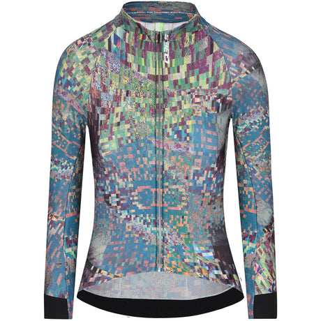 Maglia donna maniche lunghe Q36.5 Gregarius Hybrid Thermomap - Verde - D