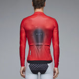 Langarmtrikot Gregarius Hybrid Light QLAB - Rot