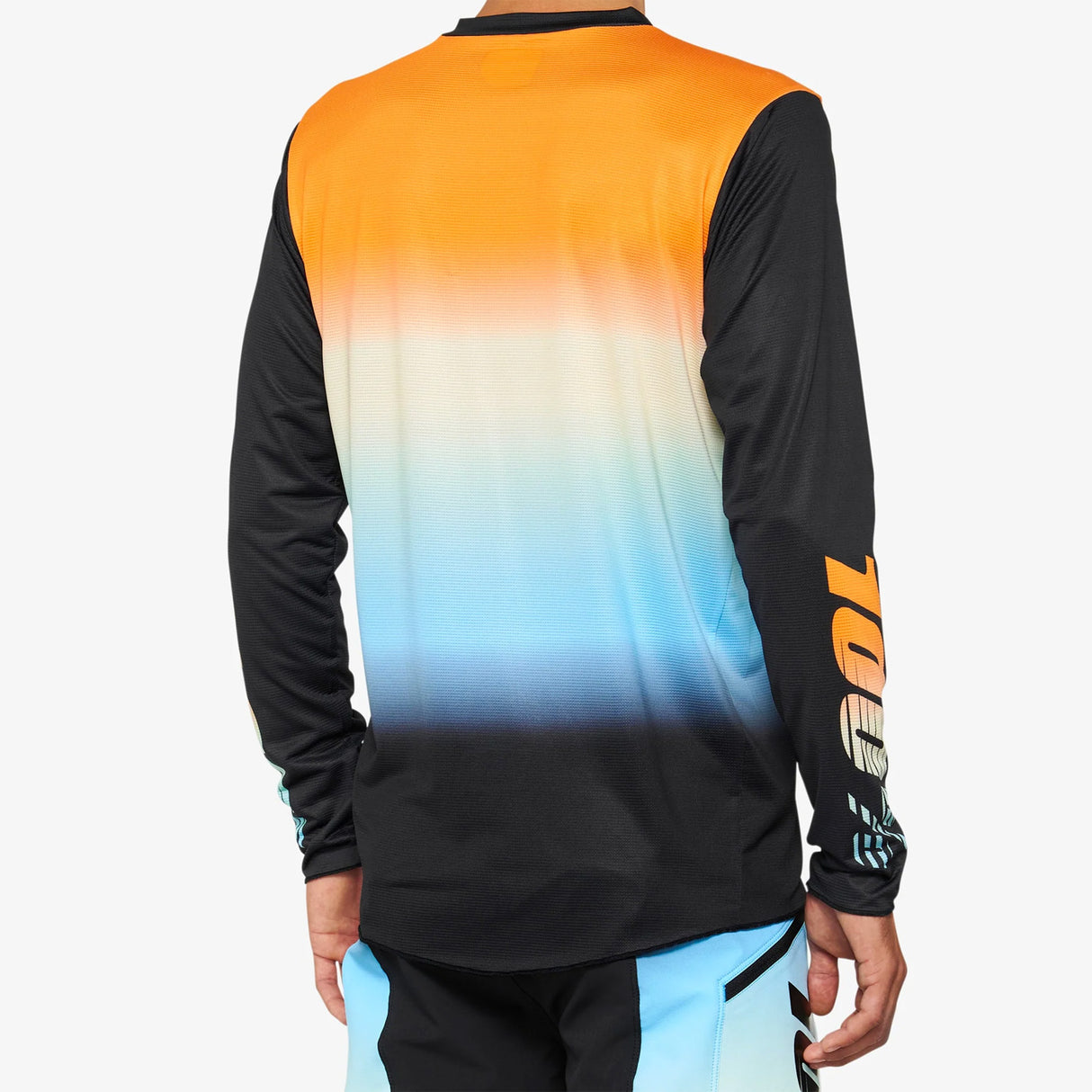 Maglia maniche lunghe 100% R-Core X LE - Arancio azzurro - M